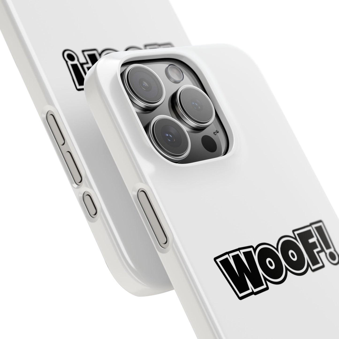 Woof Slim iPhone Cases - White