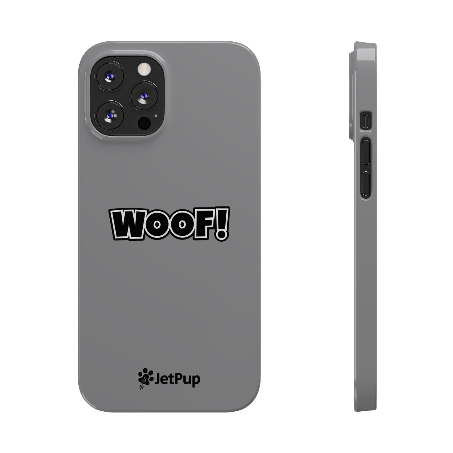 Woof Slim iPhone Cases - Grey