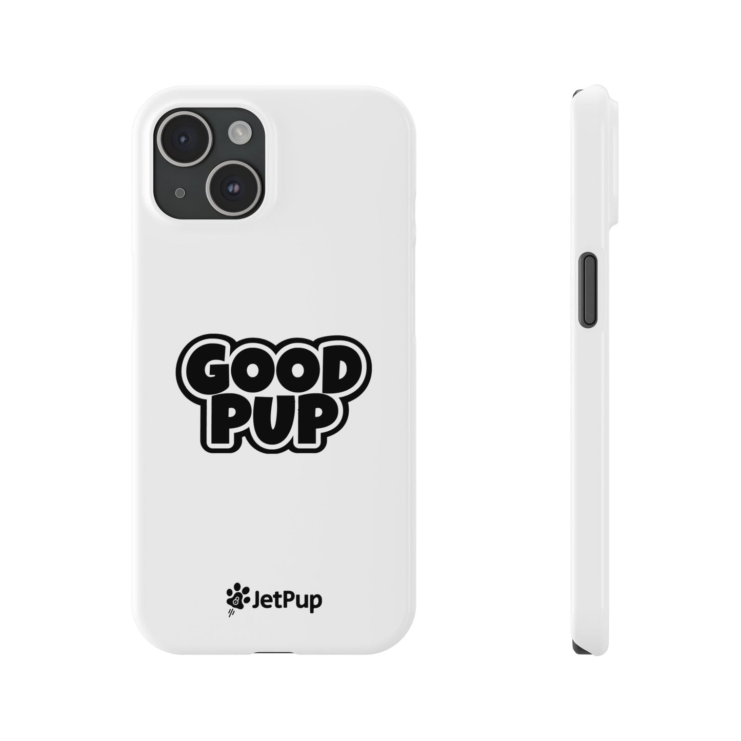 Good Pup Slim iPhone Cases - White