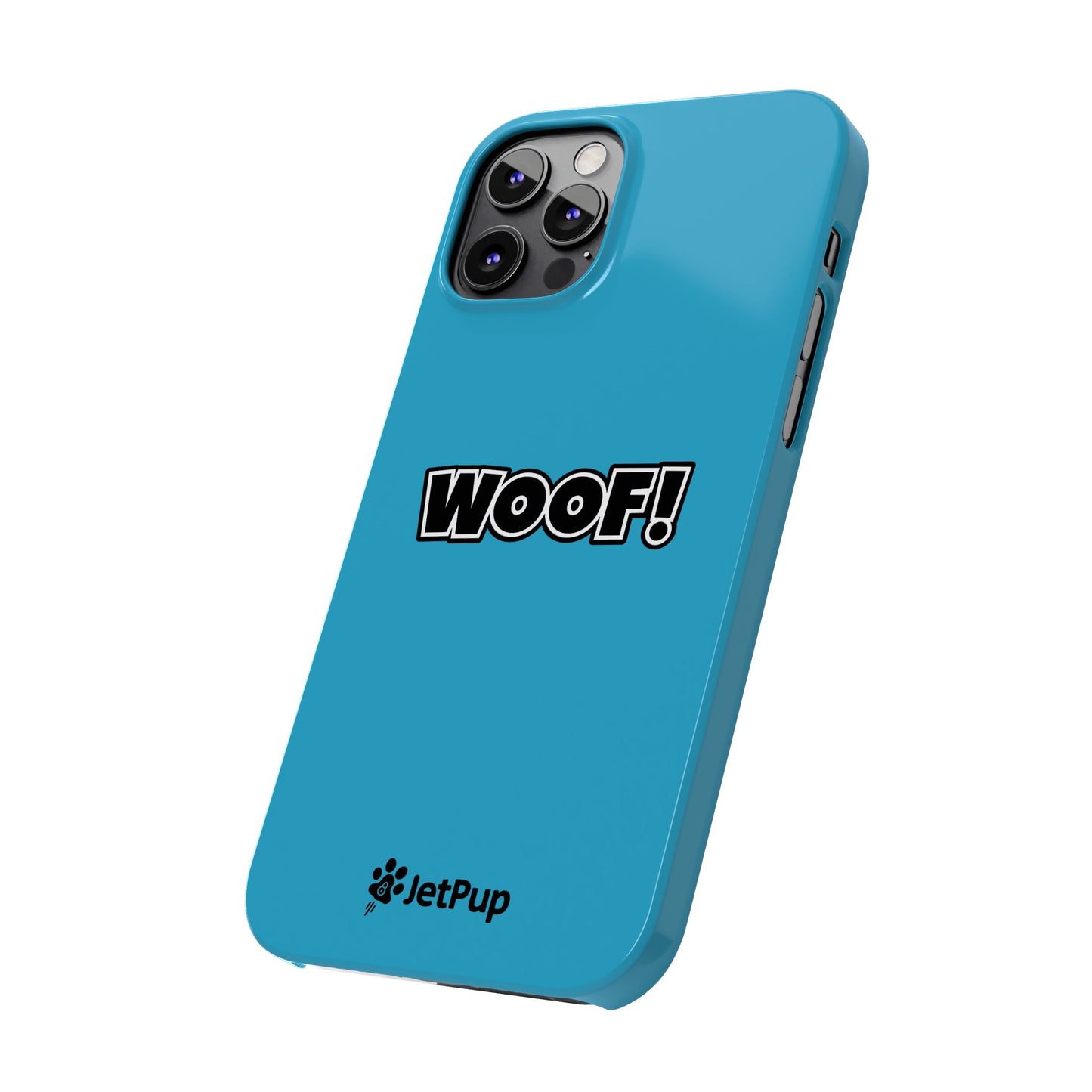 Woof Slim iPhone Cases -Turquoise