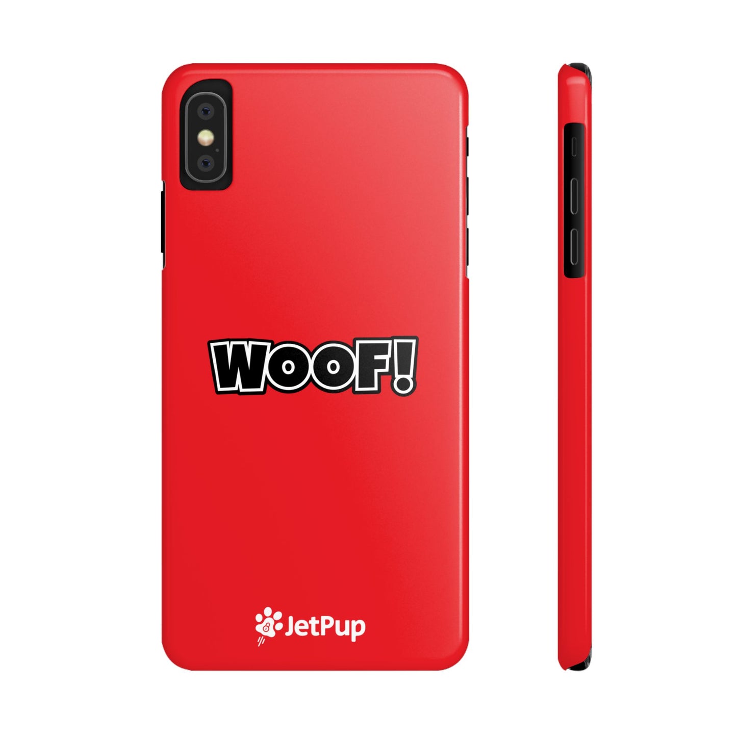 Woof Slim iPhone Cases - Red