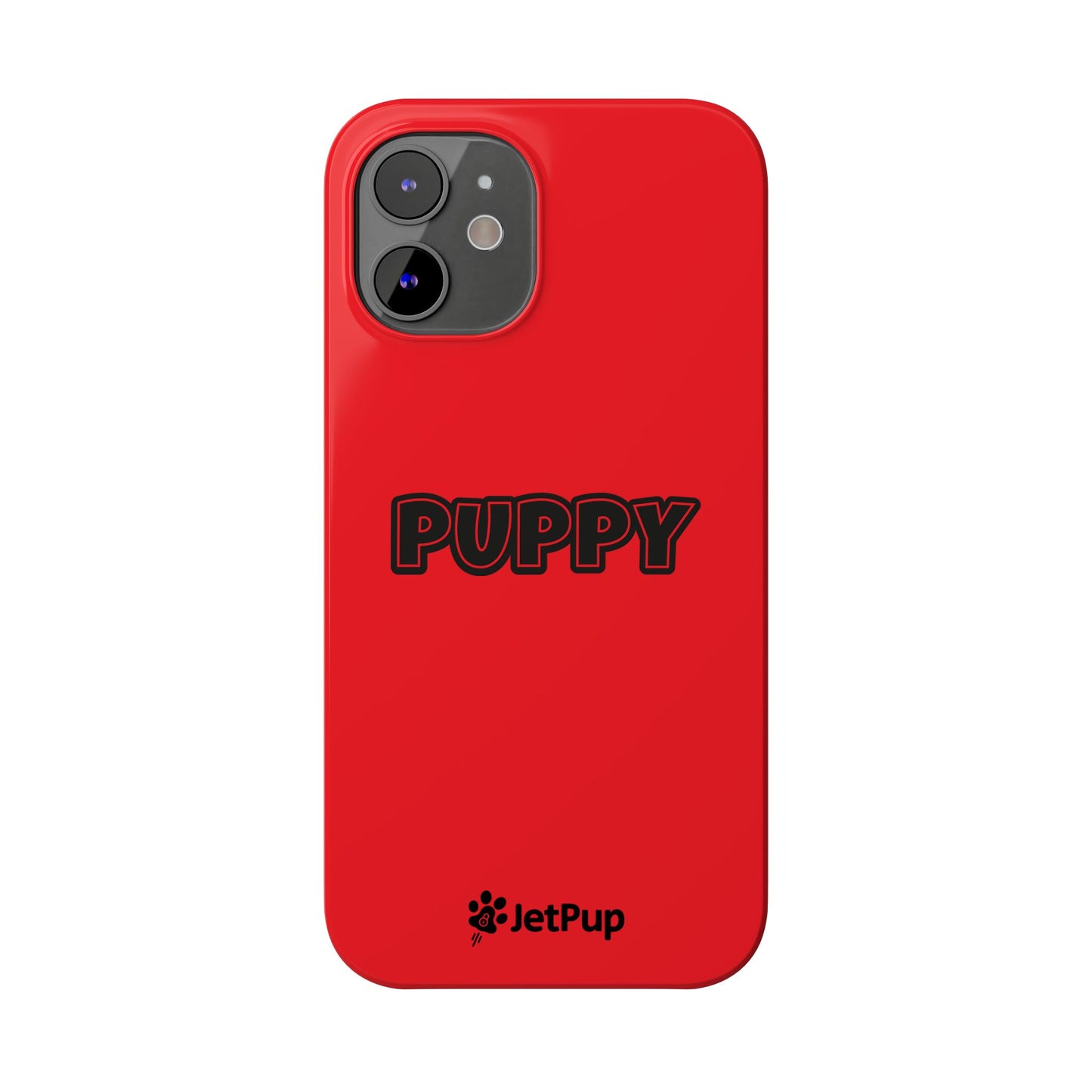 Puppy Slim iPhone Cases - Red