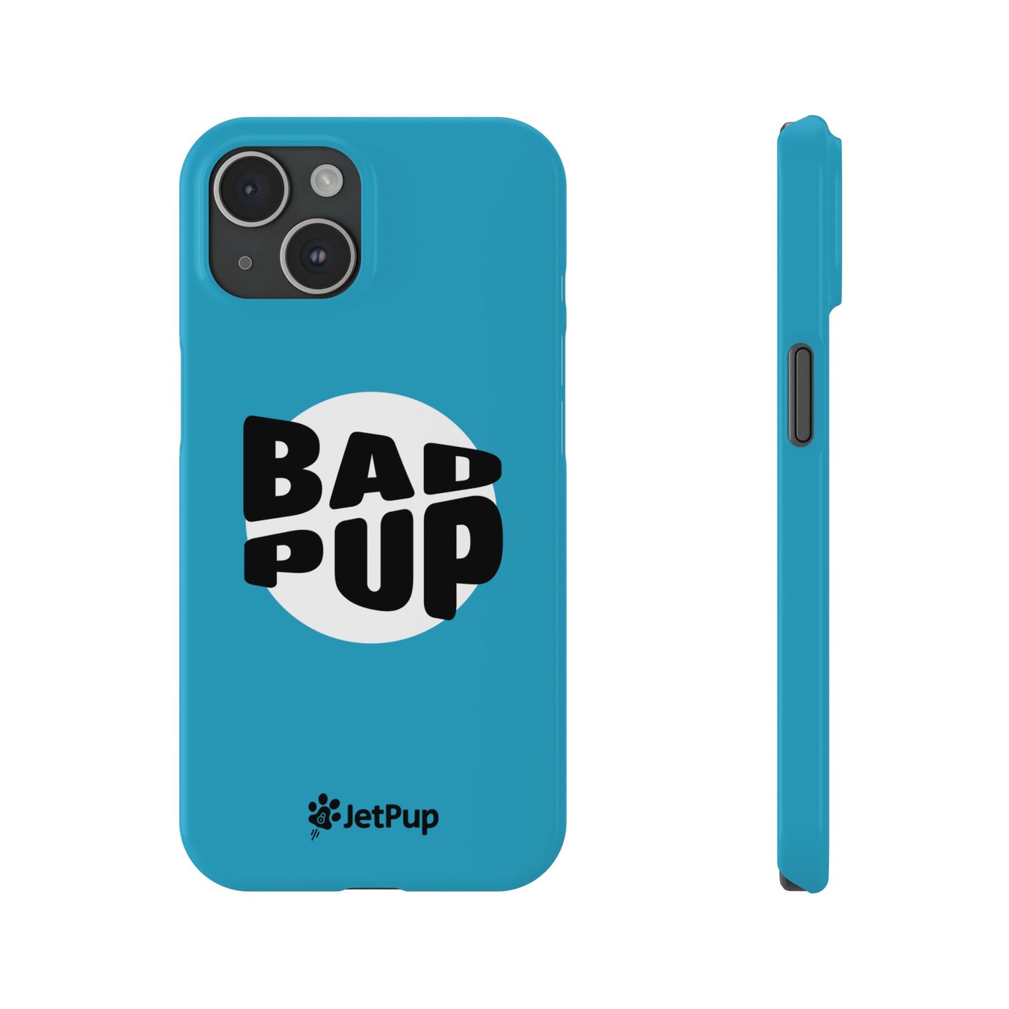 Bad Pup Slim iPhone Cases - Turquoise