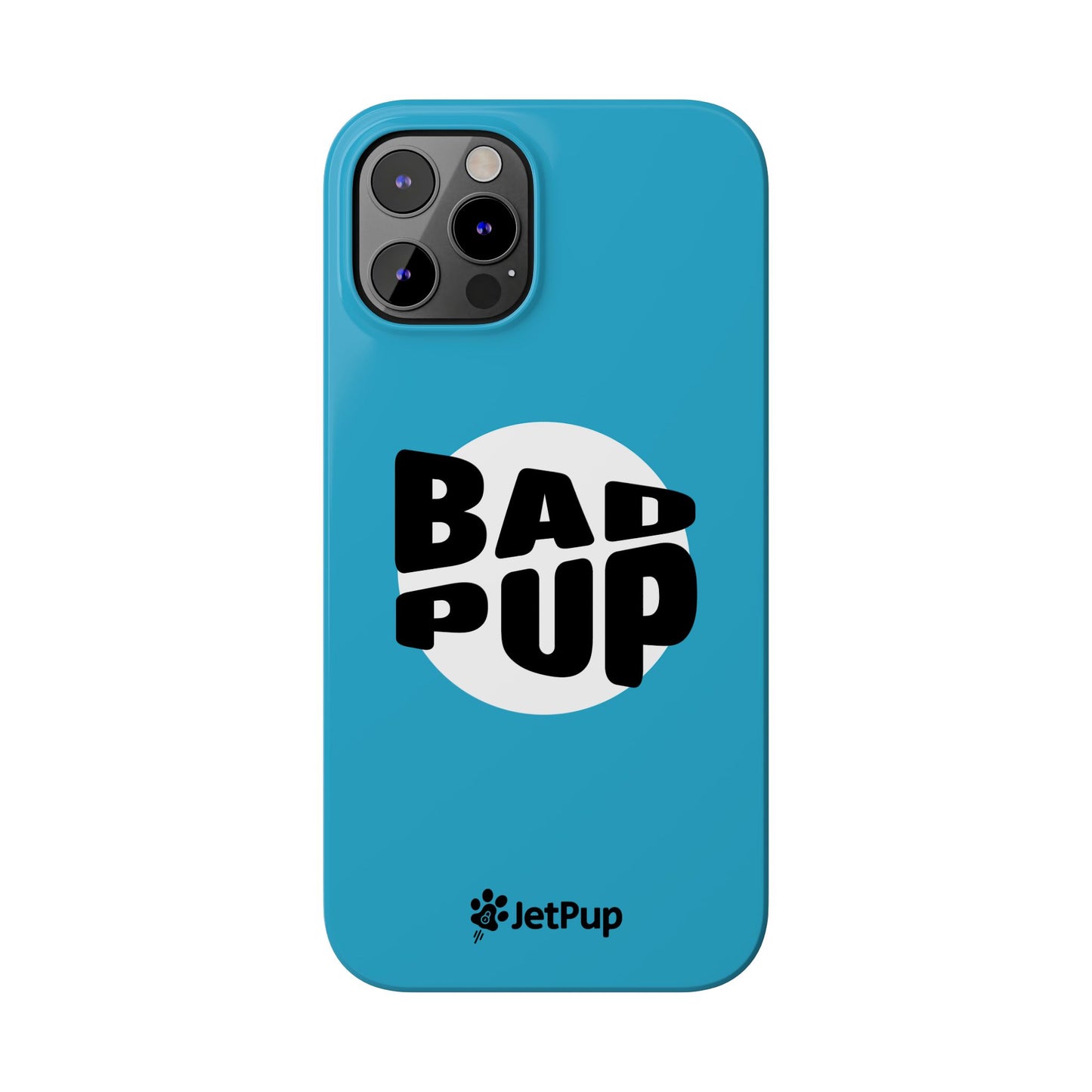 Bad Pup Slim iPhone Cases - Turquoise