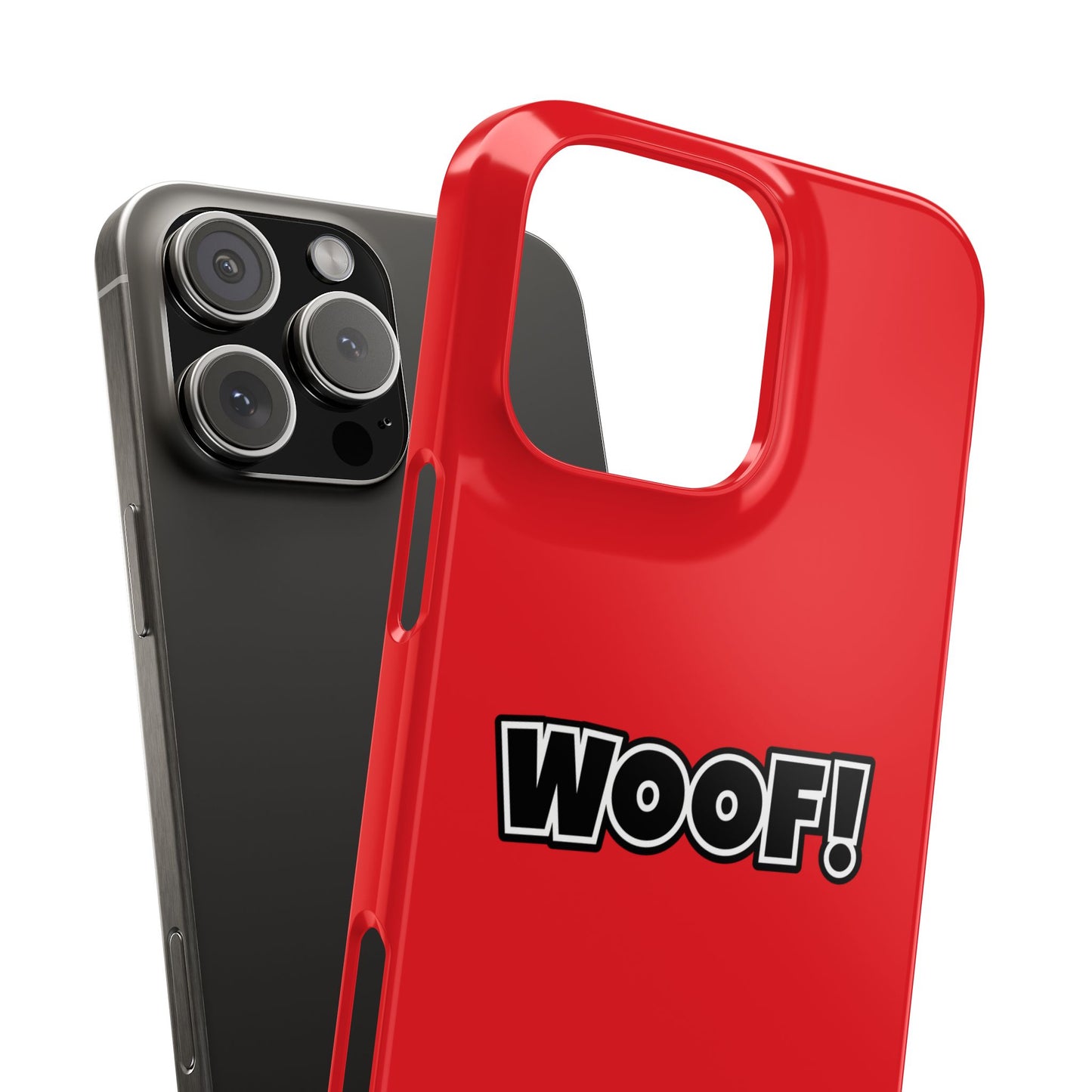 Woof Slim iPhone Cases - Red
