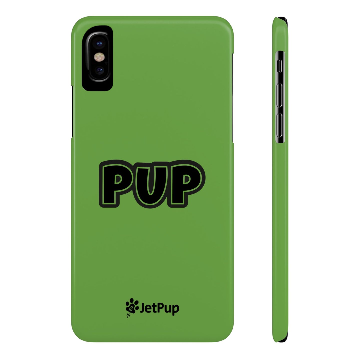 Pup Slim iPhone Cases - Green