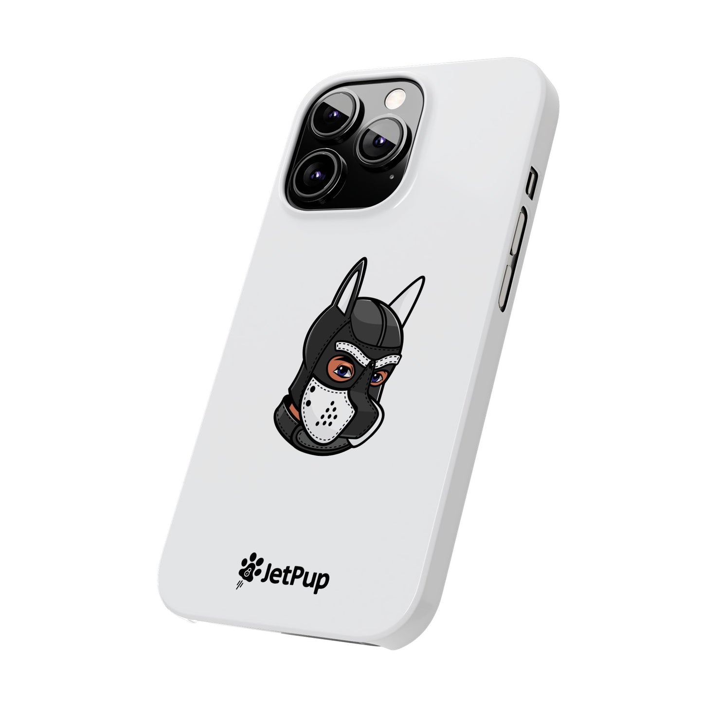 Pup Hood Slim iPhone Cases - White