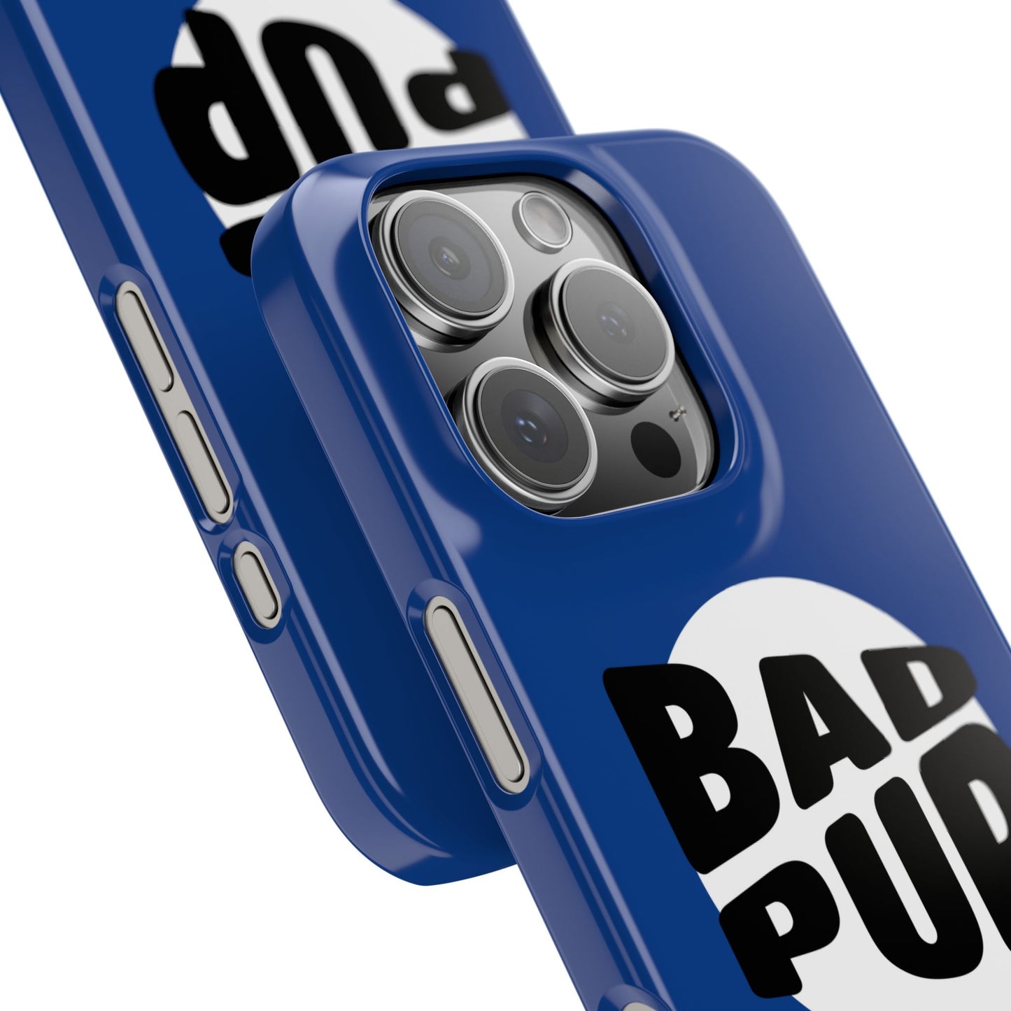 Bad Pup Slim iPhone Cases - Blue