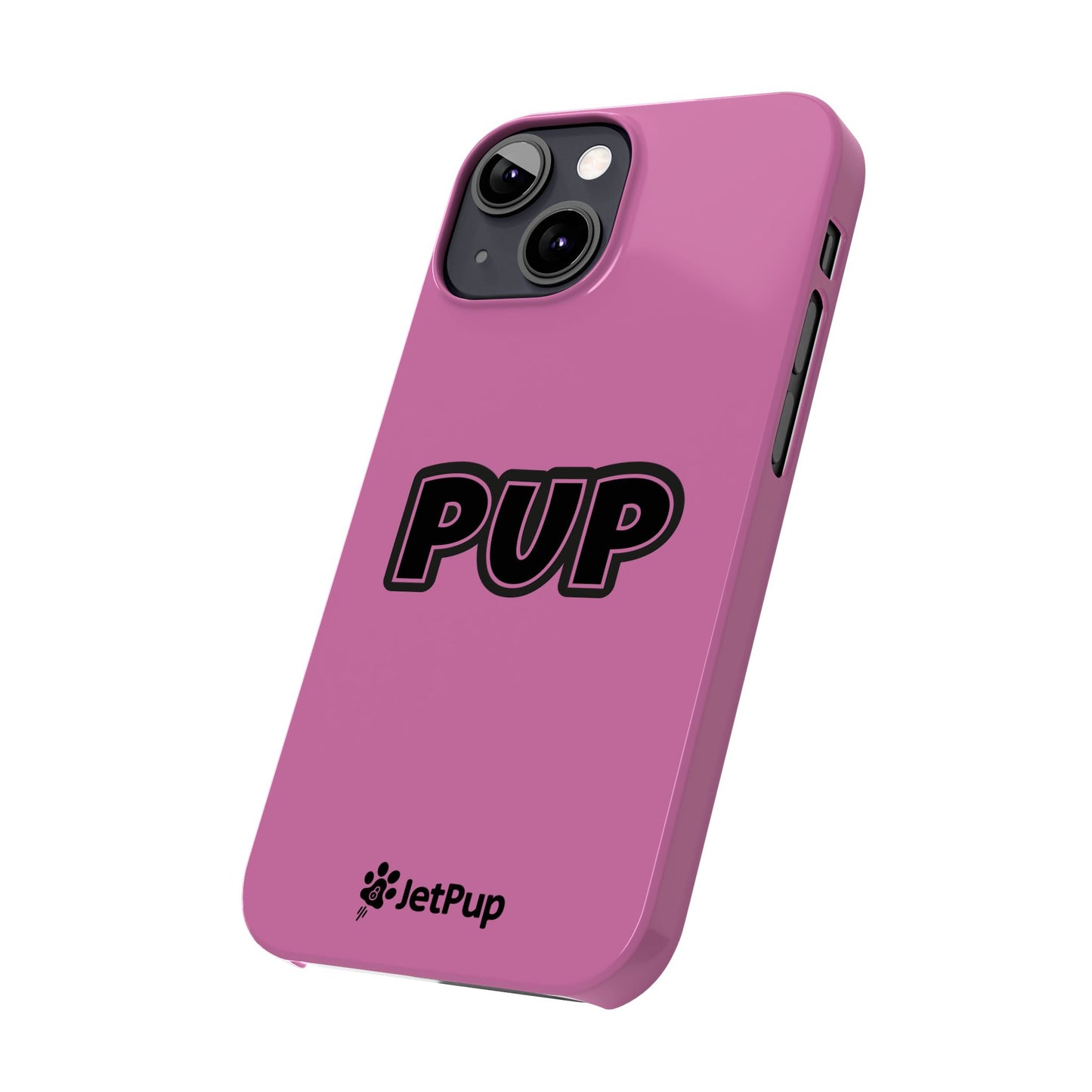 Pup Slim iPhone Cases - Pink