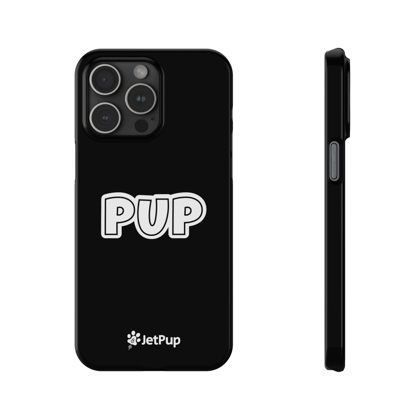 Pup Slim iPhone Cases - Black