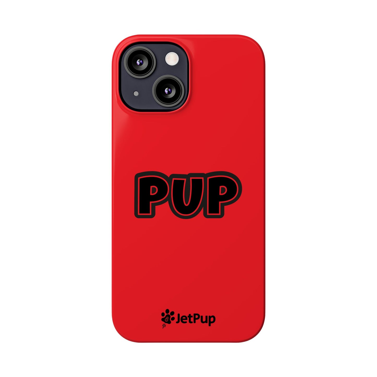 Pup Slim iPhone Cases - Red
