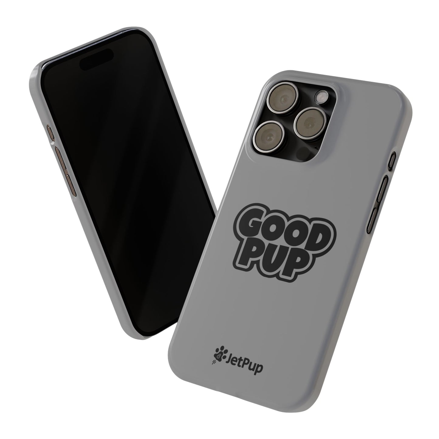 Good Pup Slim iPhone Cases - Grey