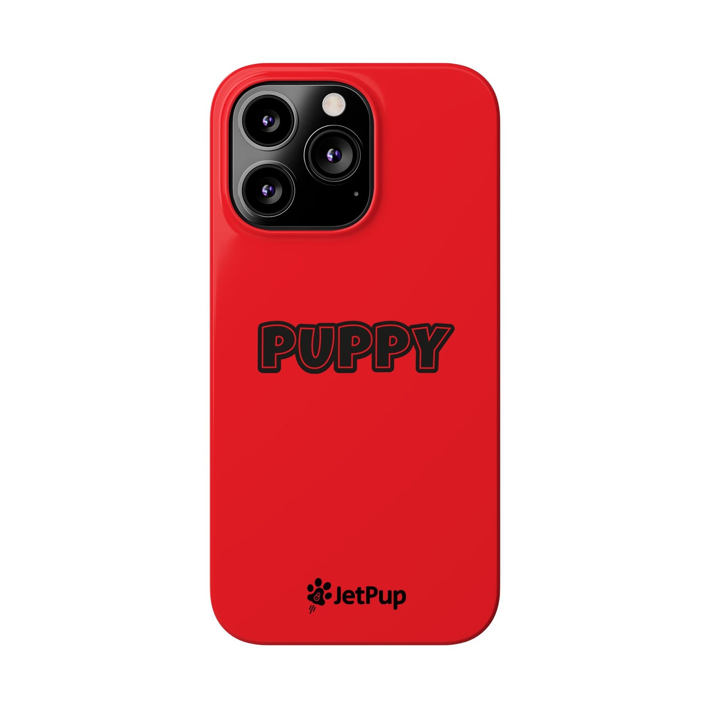 Puppy Slim iPhone Cases - Red