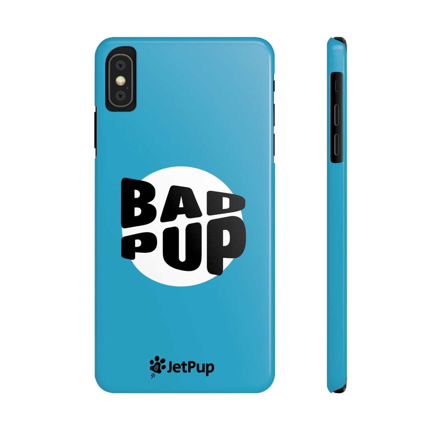 Bad Pup Slim iPhone Cases - Turquoise
