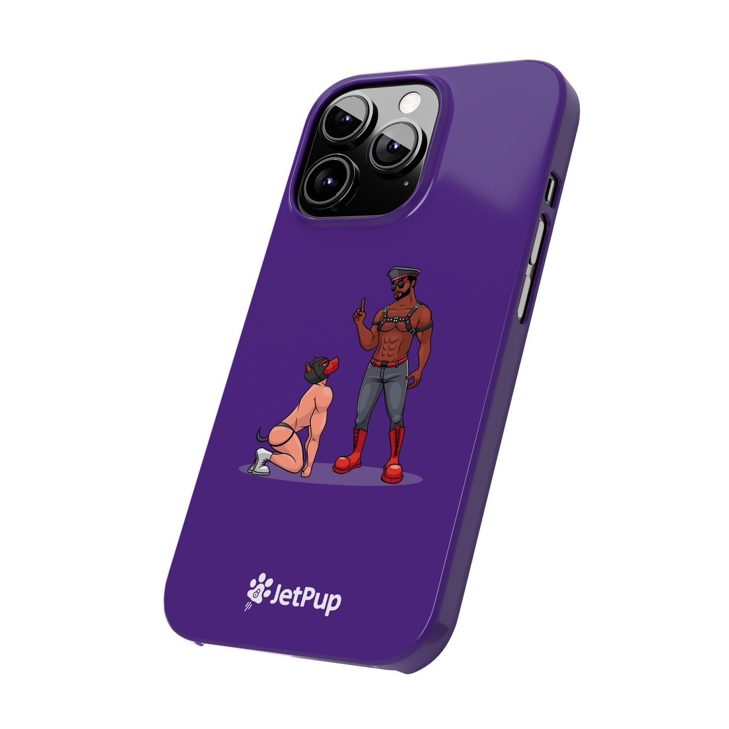 Sir & Pup Hood Slim iPhone Cases - Purple