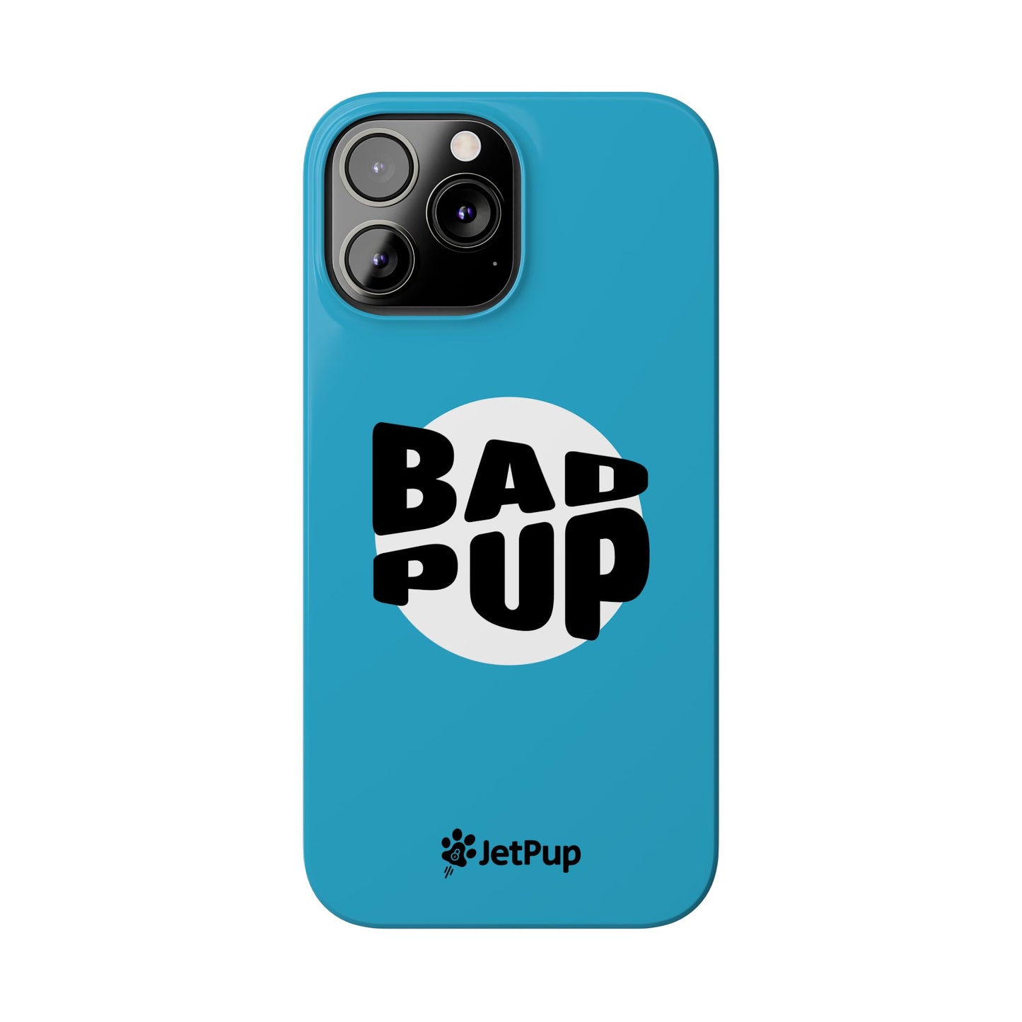 Bad Pup Slim iPhone Cases - Turquoise
