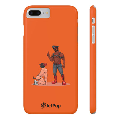 Sir & Pup Hood Slim iPhone Cases - Orange