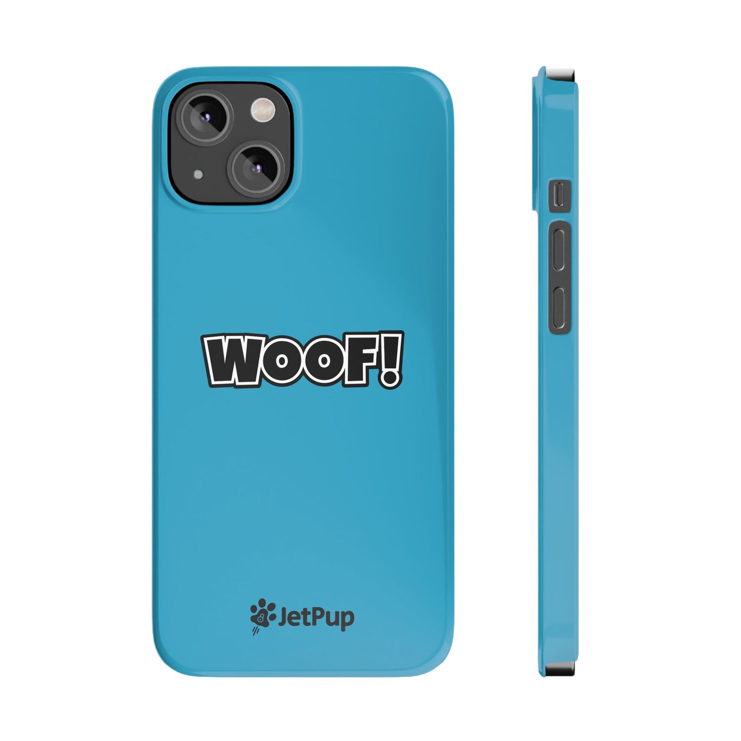 Woof Slim iPhone Cases -Turquoise