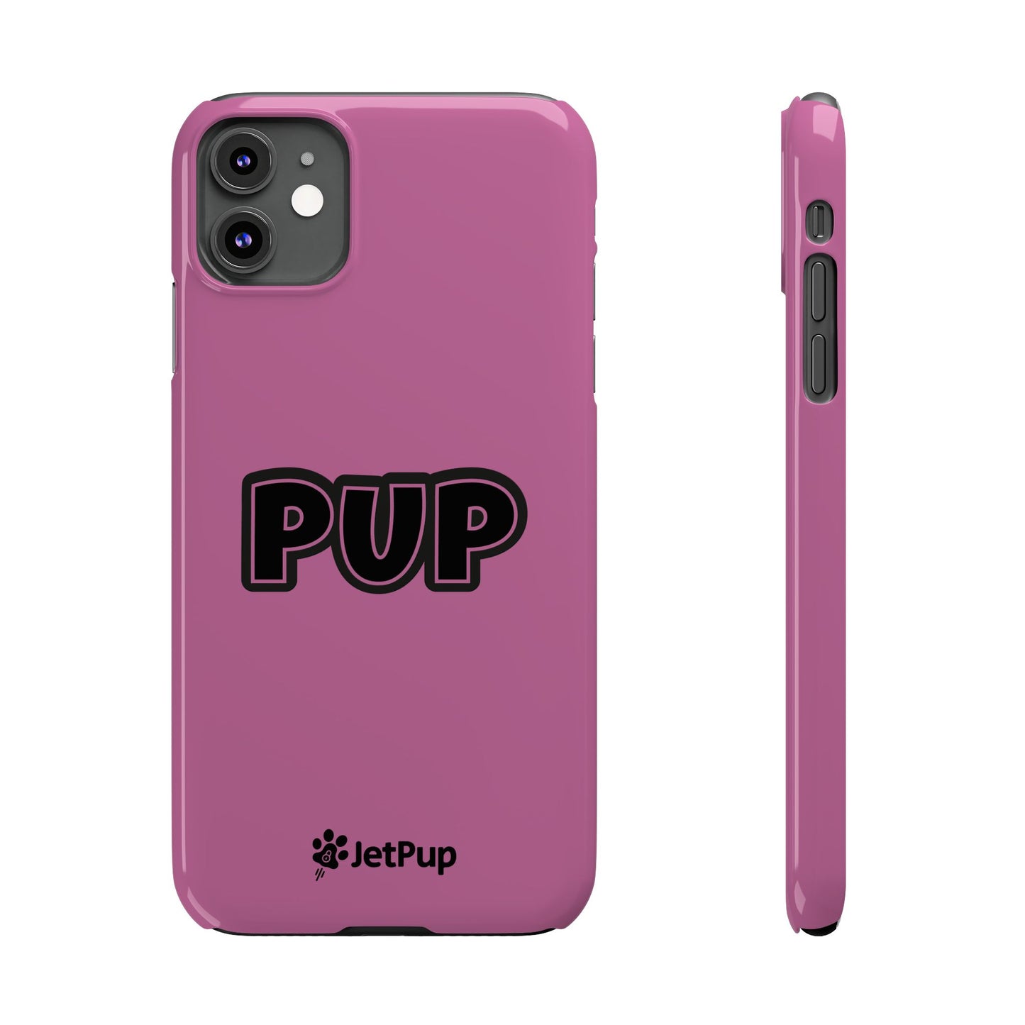 Pup Slim iPhone Cases - Pink