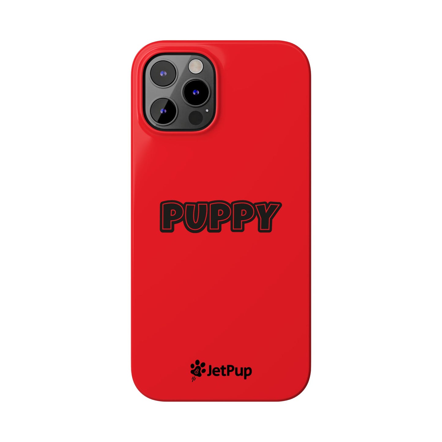 Puppy Slim iPhone Cases - Red