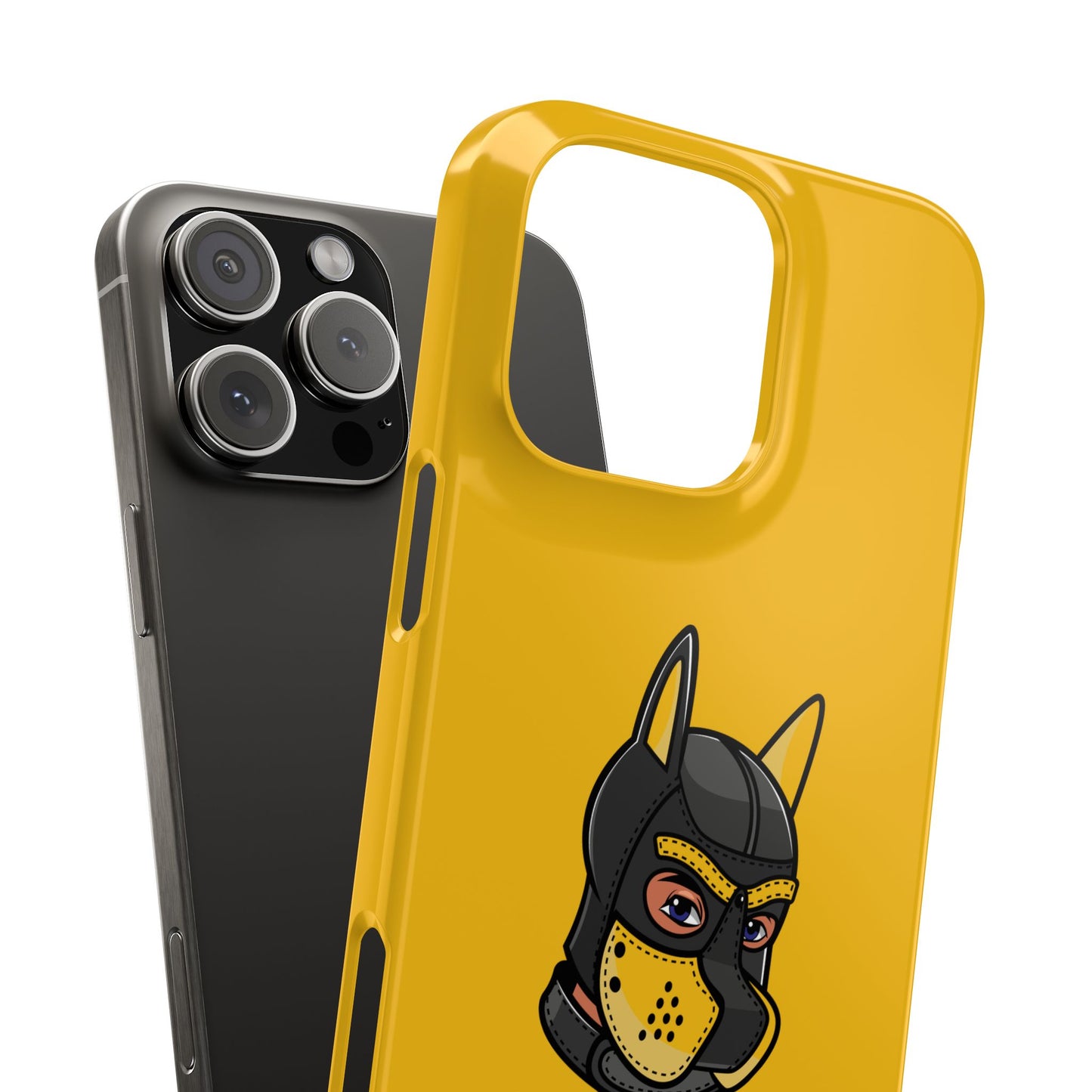 Pup Hood Slim iPhone Cases - Yellow