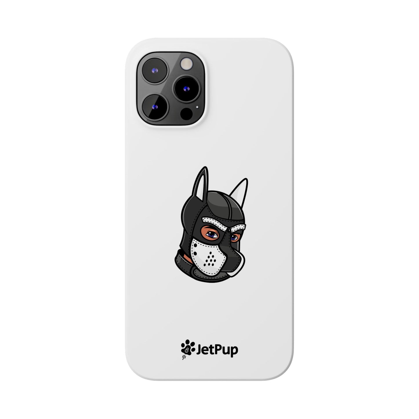 Pup Hood Slim iPhone Cases - White