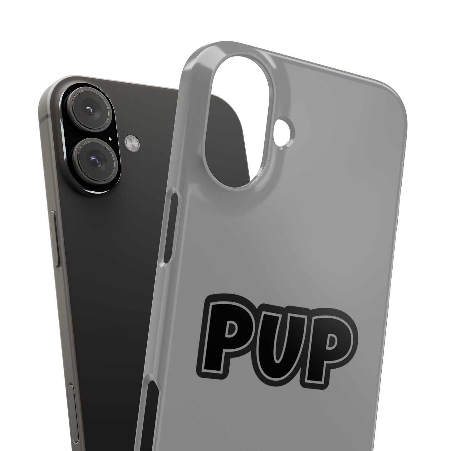 Pup Slim iPhone Cases - Grey