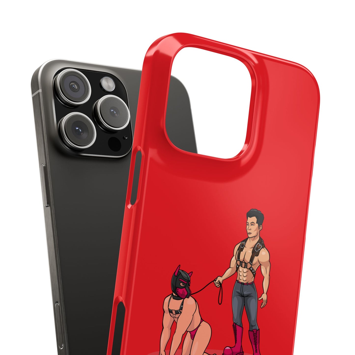 Handler & Pup Slim iPhone Cases - Red