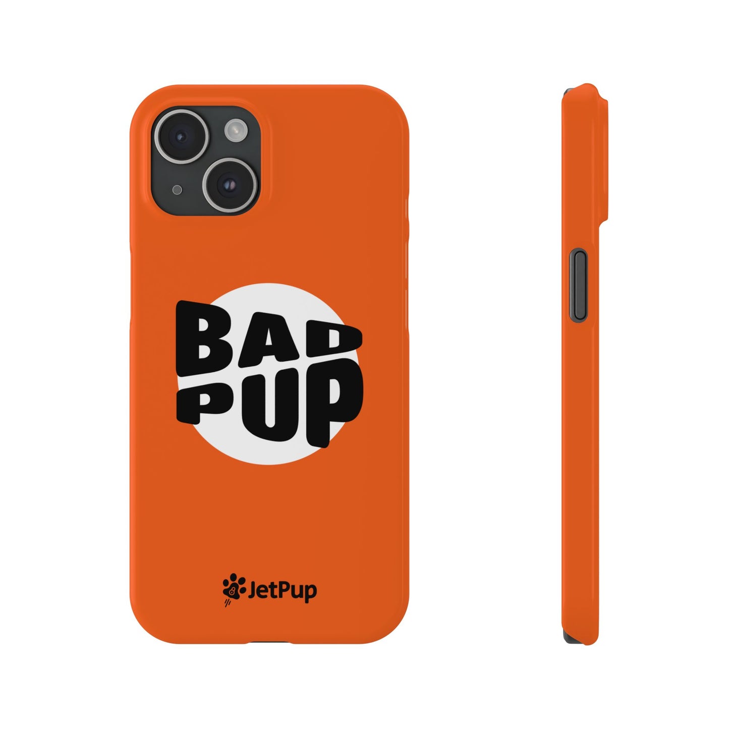 Bad Pup Slim iPhone Cases - Orange