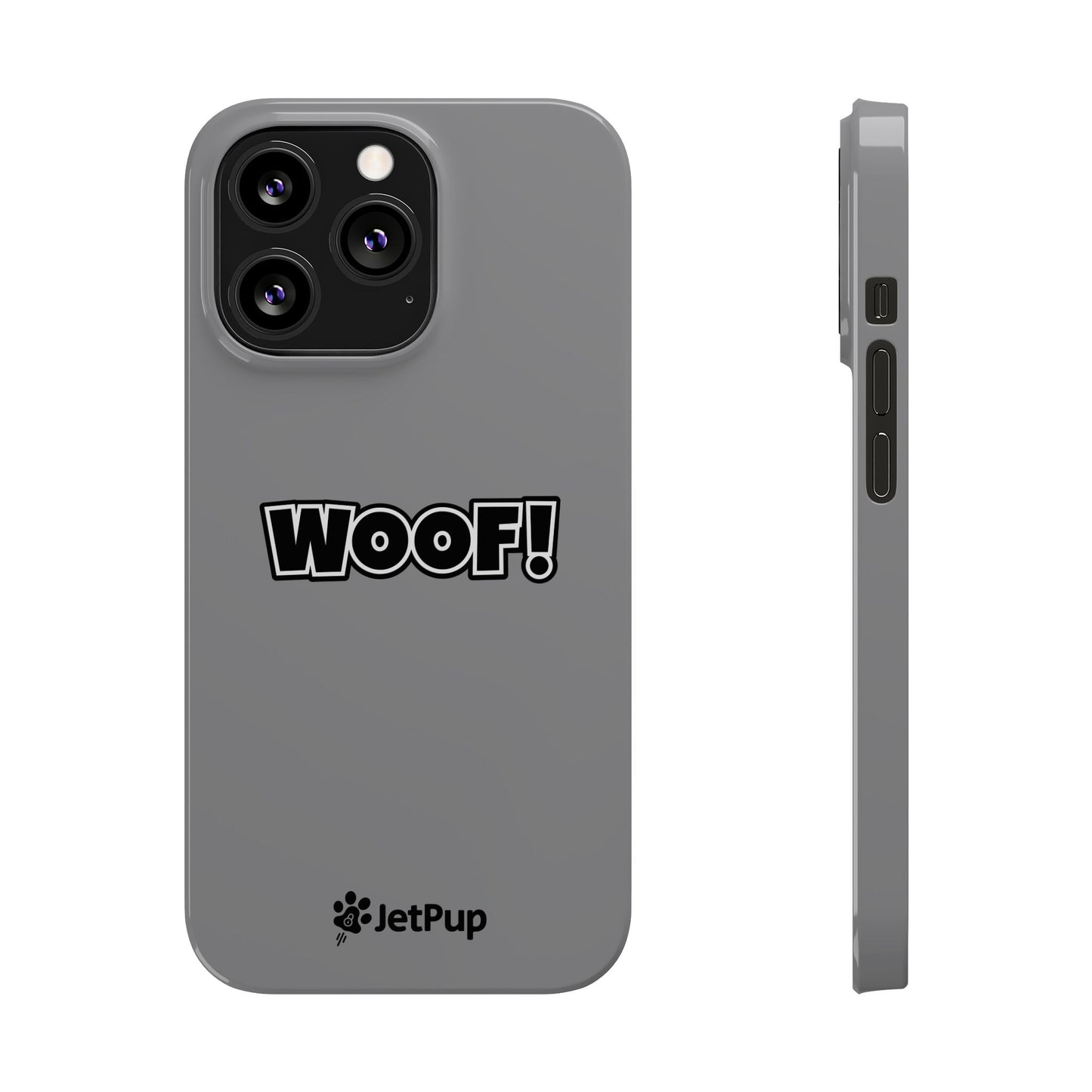 Woof Slim iPhone Cases - Grey