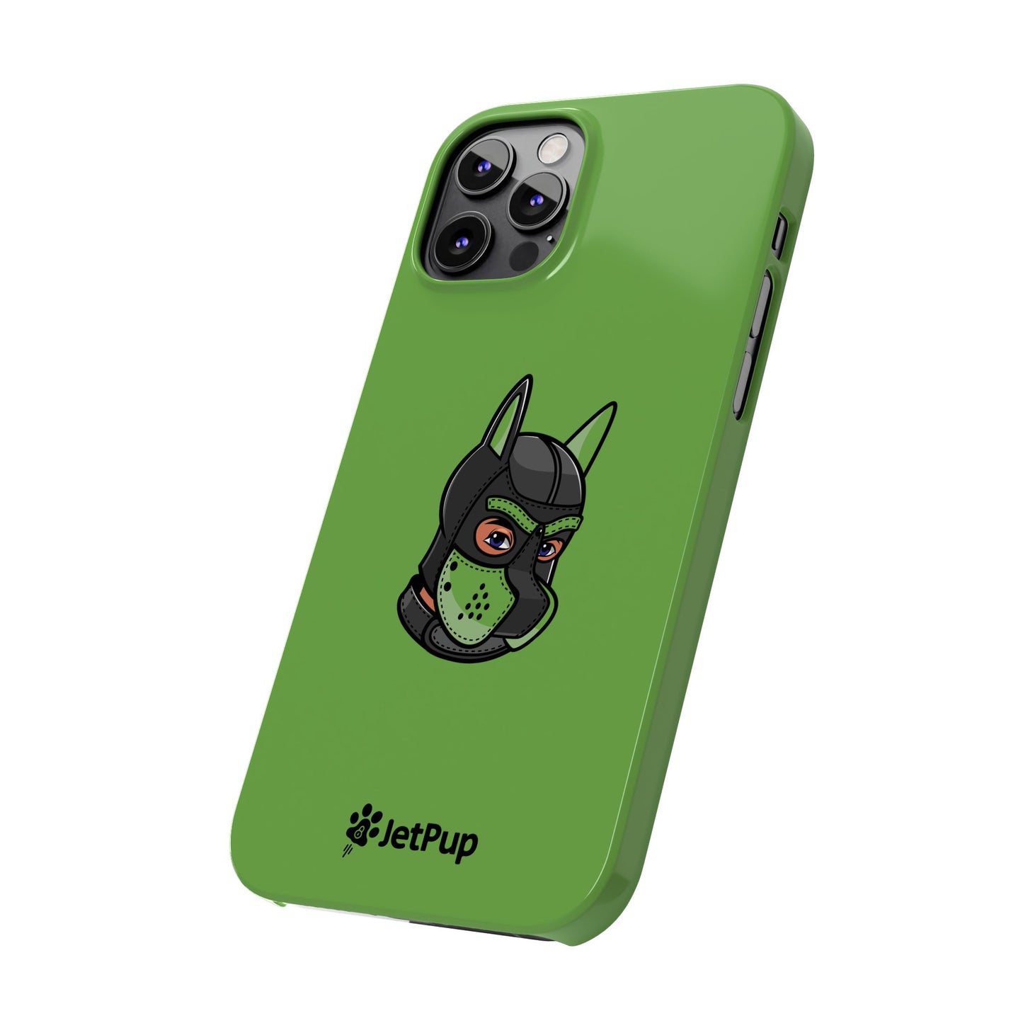 Pup Hood Slim iPhone Cases - Green