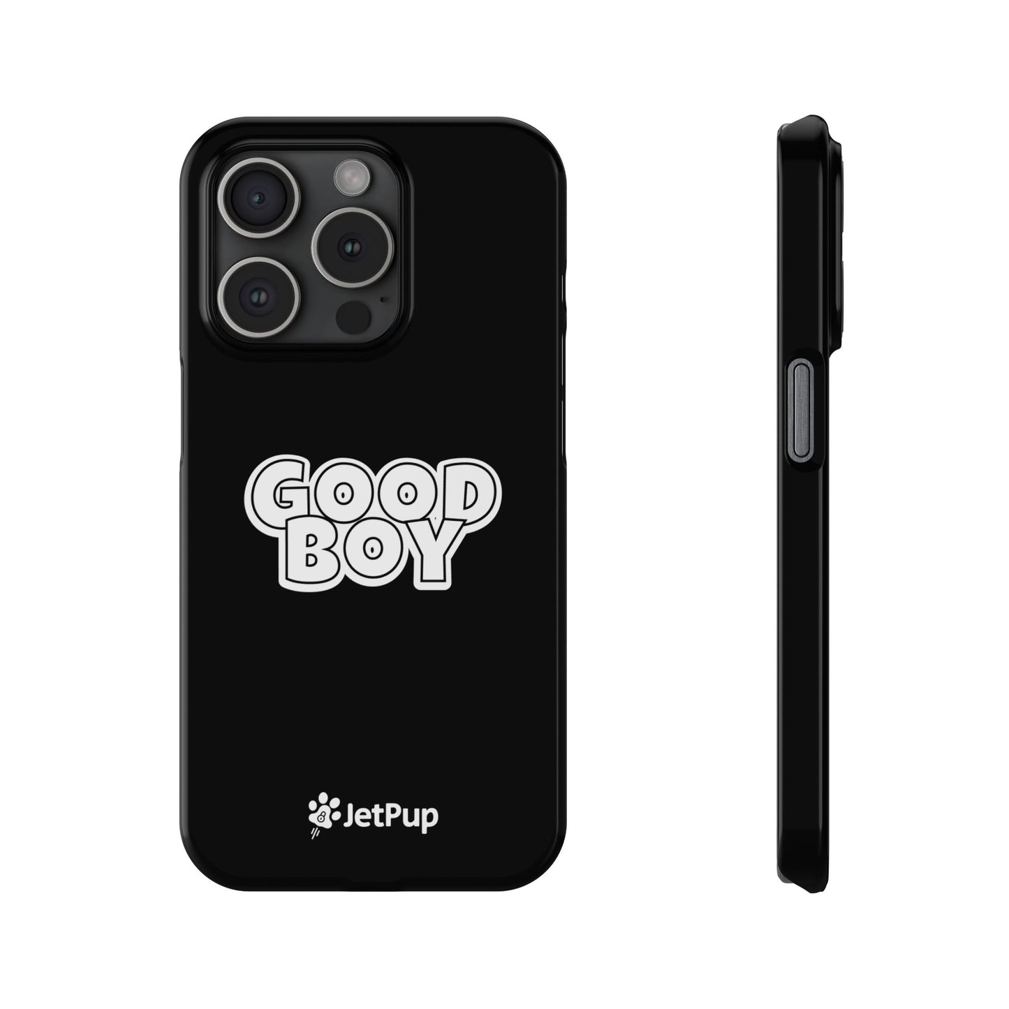 Good Boy Slim iPhone Cases - Black