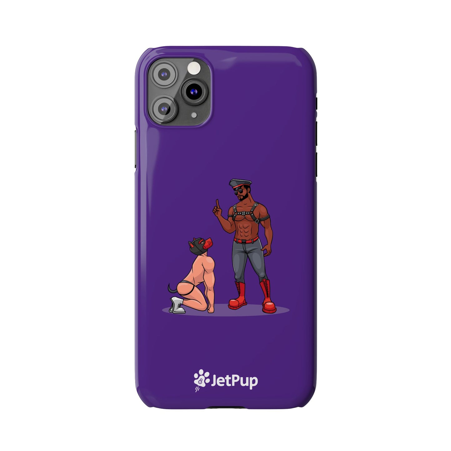 Sir & Pup Hood Slim iPhone Cases - Purple