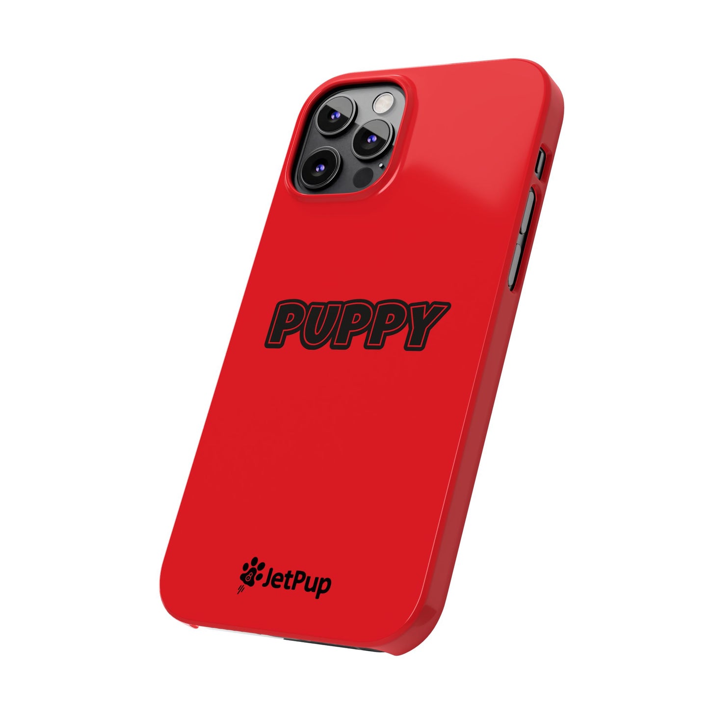 Puppy Slim iPhone Cases - Red