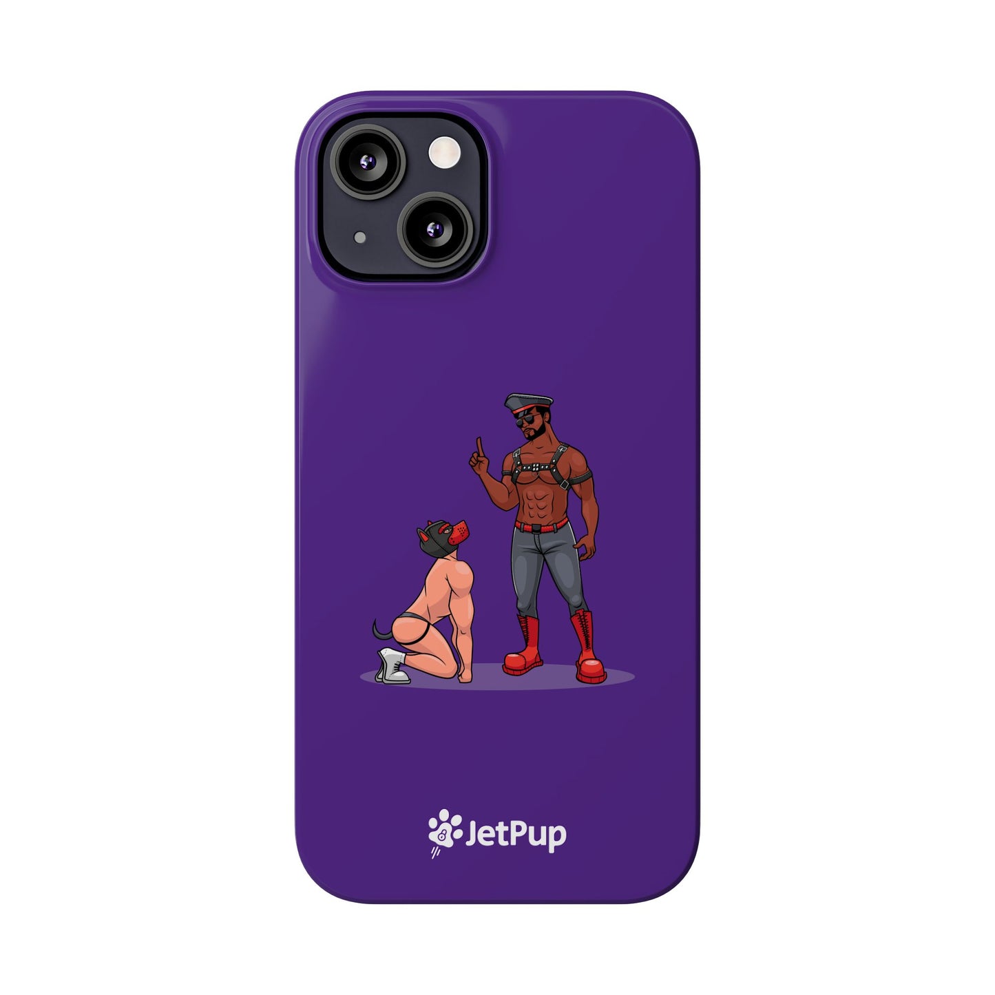 Sir & Pup Hood Slim iPhone Cases - Purple