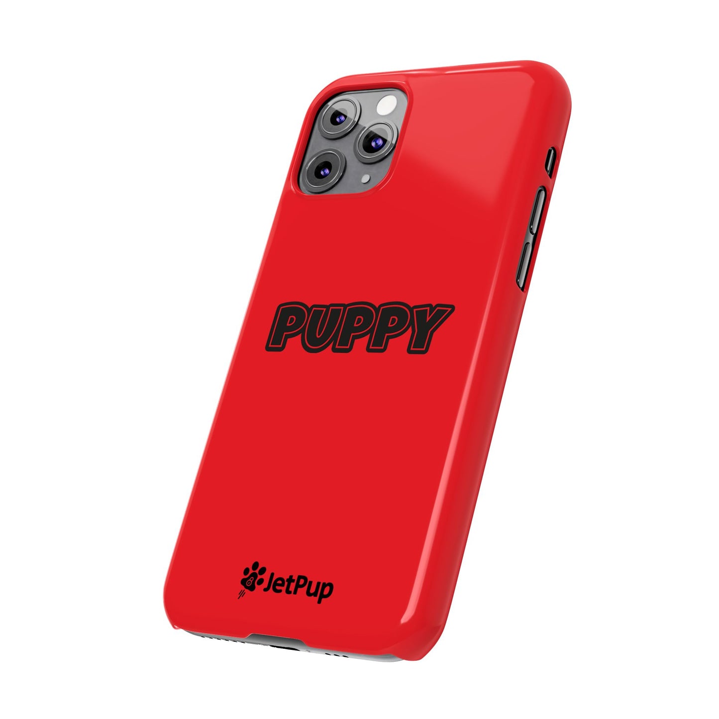 Puppy Slim iPhone Cases - Red