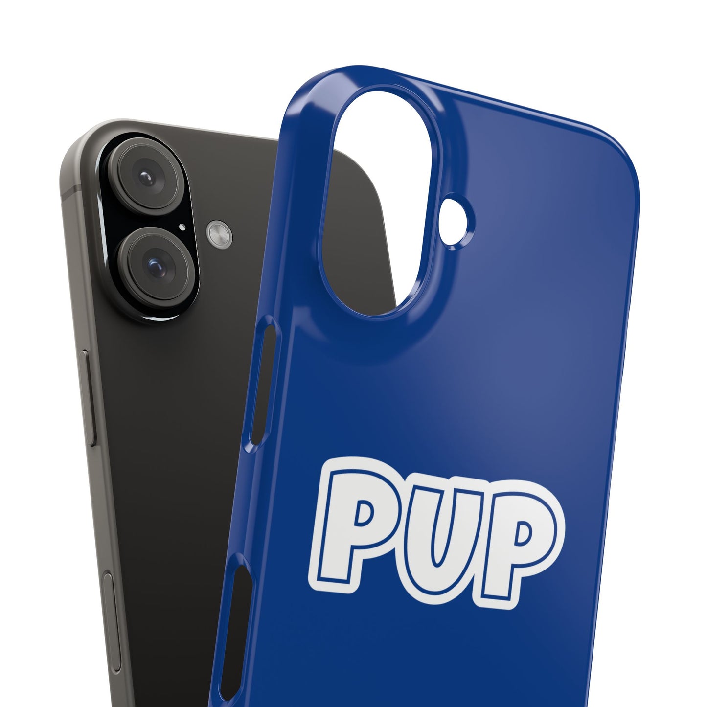 Pup Slim iPhone Cases - Blue