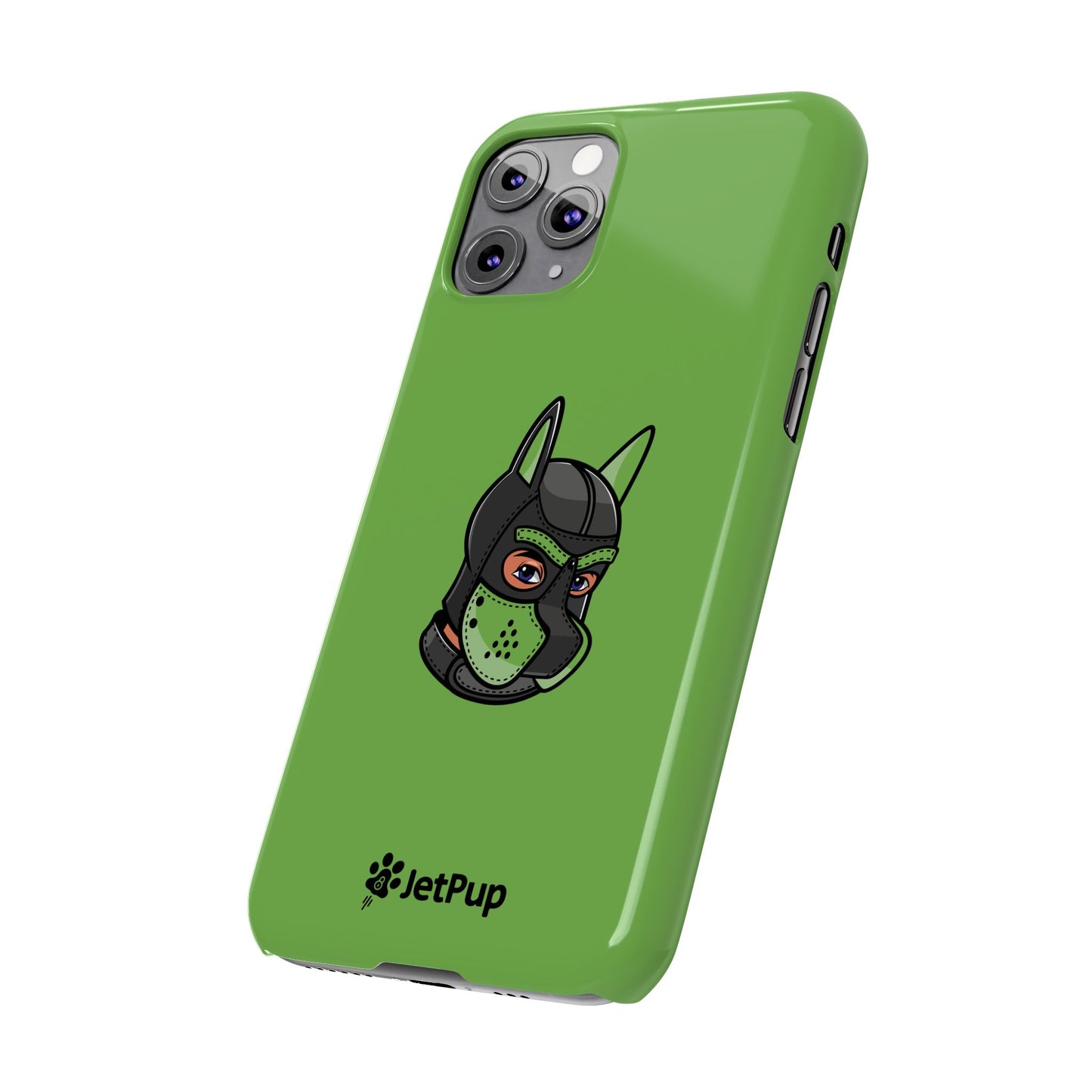 Pup Hood Slim iPhone Cases - Green