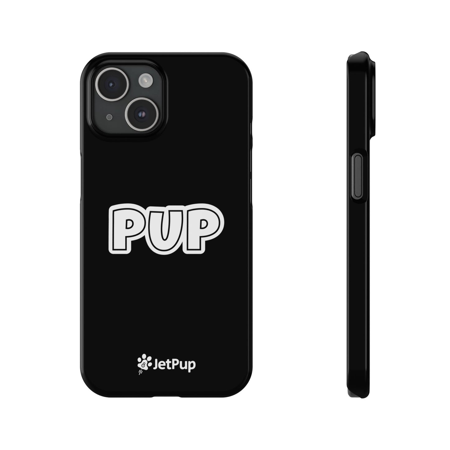 Pup Slim iPhone Cases - Black