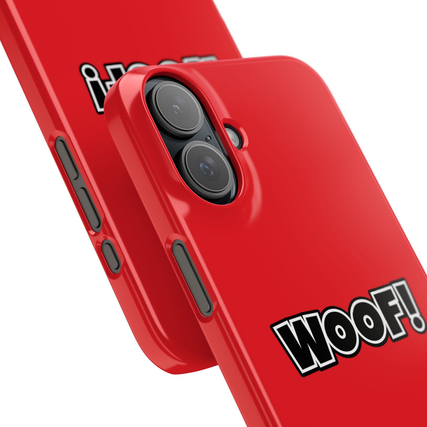 Woof Slim iPhone Cases - Red