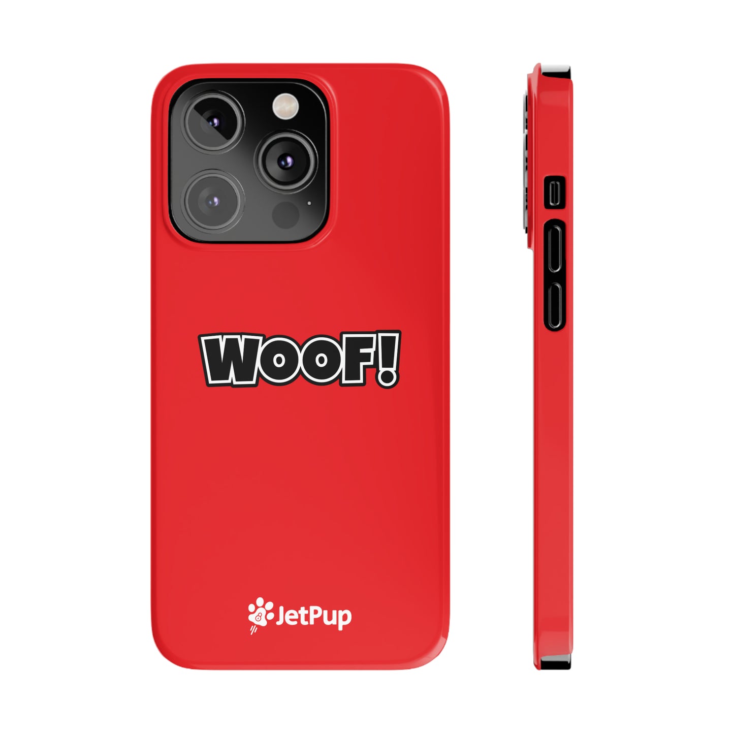 Woof Slim iPhone Cases - Red