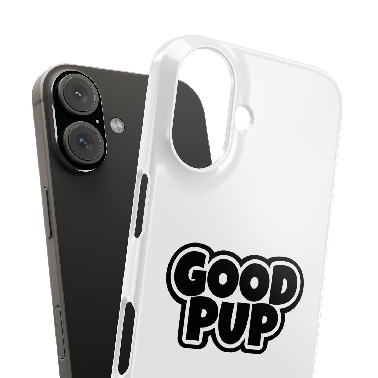 Good Pup Slim iPhone Cases - White