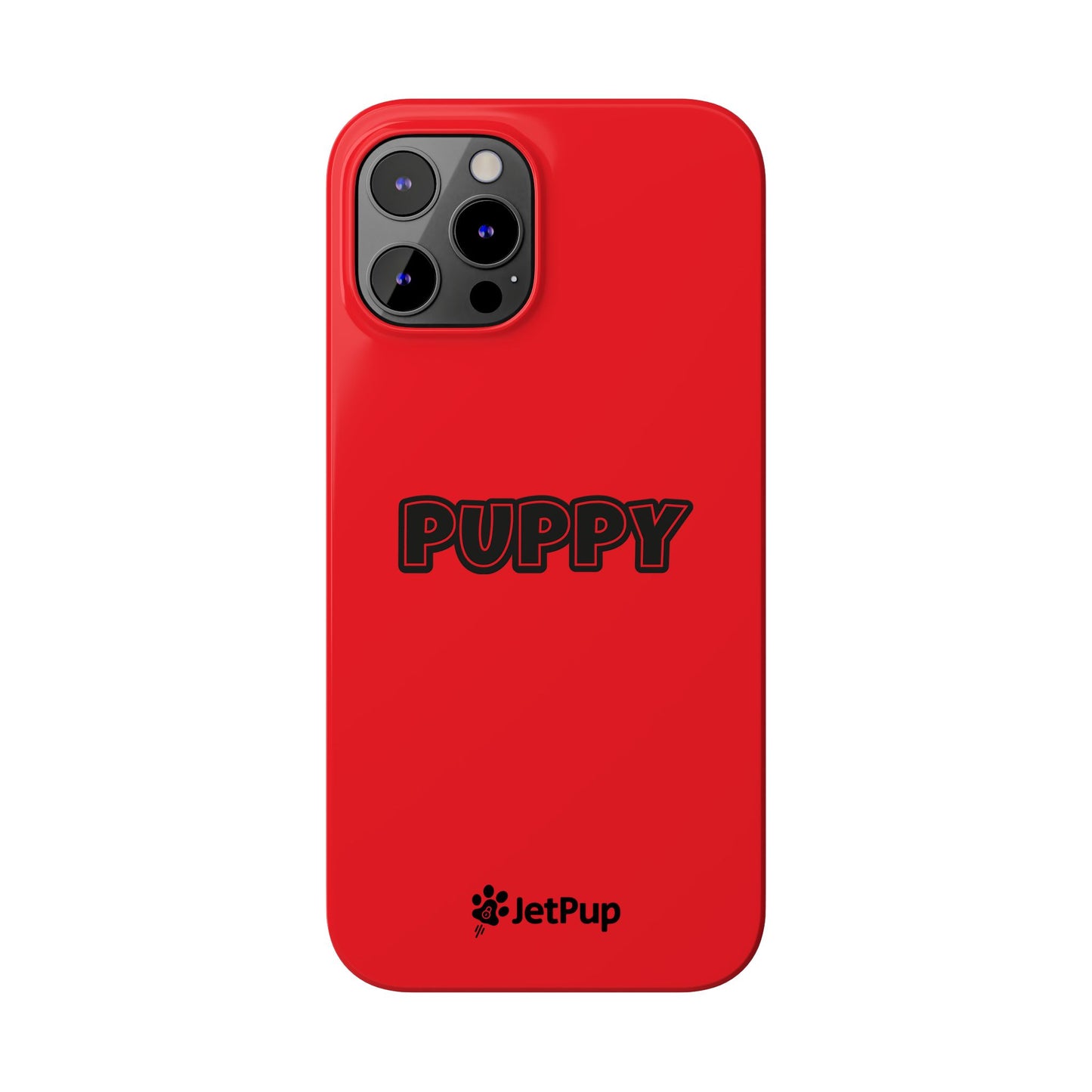 Puppy Slim iPhone Cases - Red