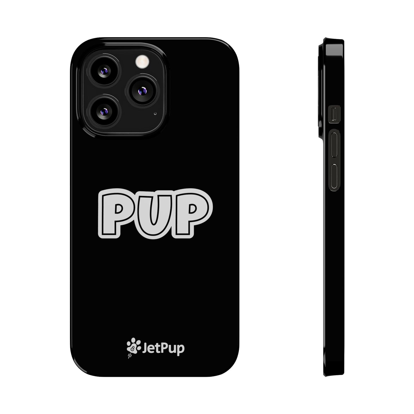 Pup Slim iPhone Cases - Black