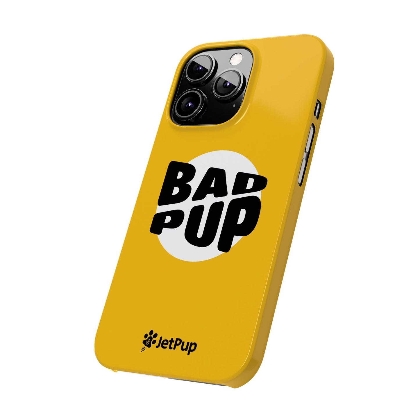 Bad Pup Slim iPhone Cases - Yellow