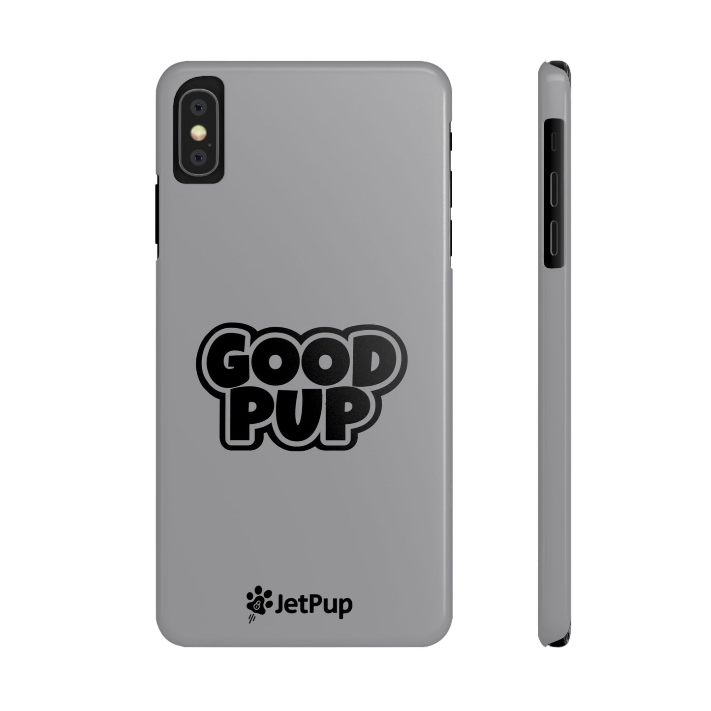 Good Pup Slim iPhone Cases - Grey