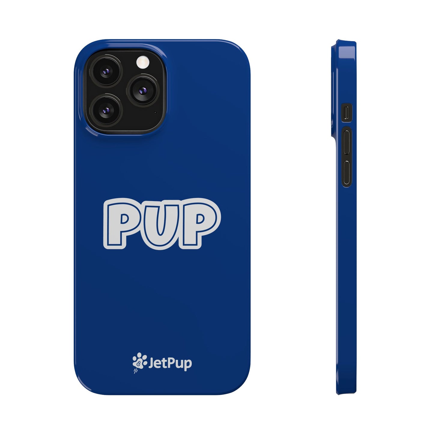 Pup Slim iPhone Cases - Blue