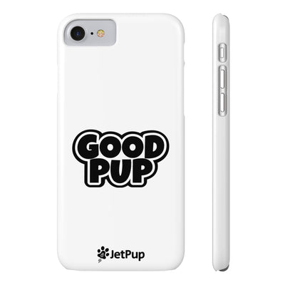 Good Pup Slim iPhone Cases - White