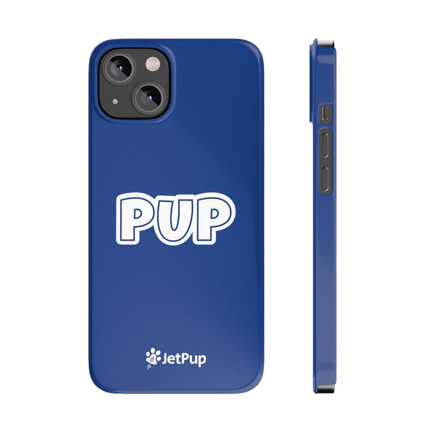 Pup Slim iPhone Cases - Blue