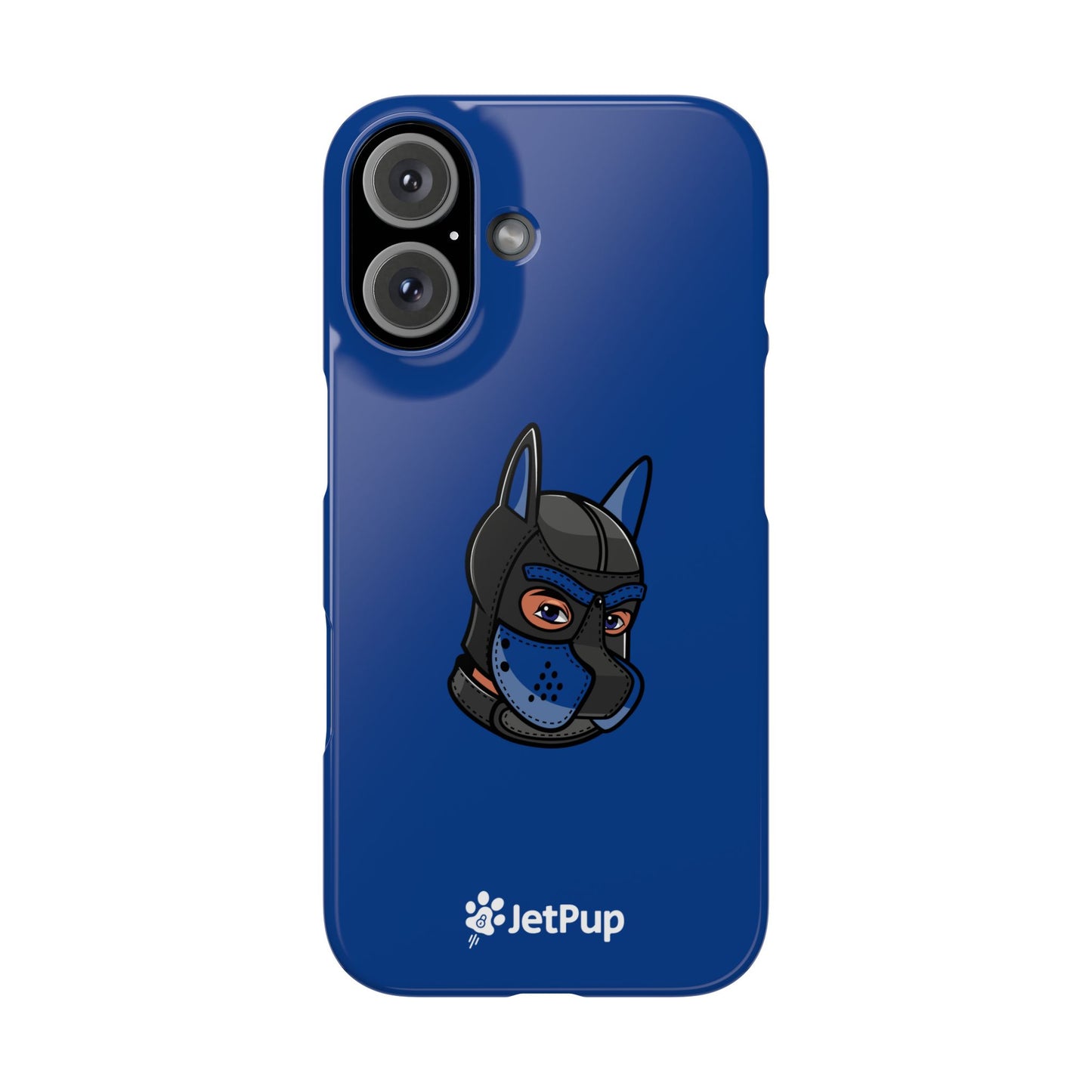 Pup Hood Slim iPhone Cases - Blue